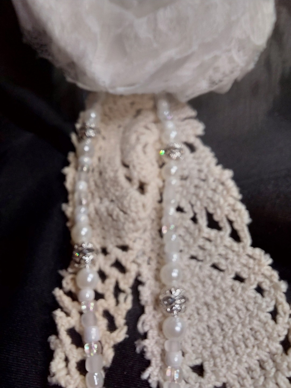 Glass BEADED CLIP-ON ROSET - Picture 4 of 14